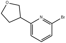 2-溴-6-(四氢呋喃-3-基)吡啶 结构式