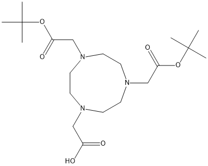 1H-1,4,7-Triazonine-1,4,7-triacetic acid, hexahydro-, 1,4-bis(1,1-dimethylethyl) ester Structure