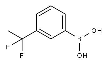 [3-(1,1-difluoroethyl)phenyl]boronic acid Struktur
