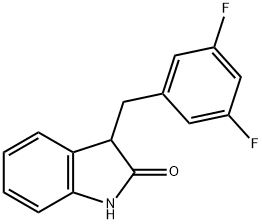 3-(3,5-difluorobenzyl)indolin-2-one Structure