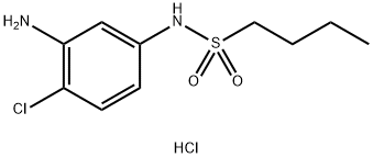 N-(3-amino-4-chlorophenyl)butane-1-sulfonamide hydrochloride Structure