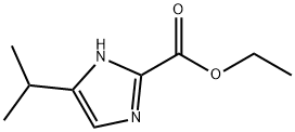5-异丙基咪唑-2-甲酸乙酯,5-(1-甲基乙基)咪唑-2-甲酸乙酯, 1171125-30-6, 结构式