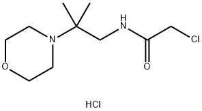 2-氯-N-[2-甲基-2-(吗啉-4-基)丙基]乙酰胺盐酸盐,1171318-29-8,结构式