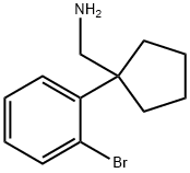 1-(2-溴苯基)环戊烷甲胺, 1176667-98-3, 结构式