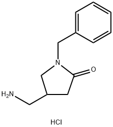 4-(aminomethyl)-1-benzylpyrrolidin-2-one hydrochloride 化学構造式