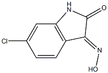 6-氯-1H-吲哚-2,3-二酮-3-肟, 117886-84-7, 结构式