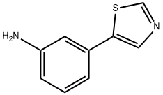 3-(5-噻唑基)苯胺, 1181615-28-0, 结构式