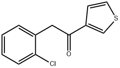 2-(2-氯苯基)-1-(噻吩-3-基)乙烷-1-酮, 1184126-27-9, 结构式