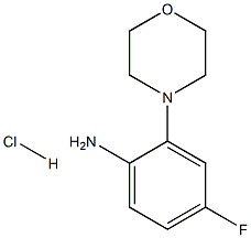 4-fluoro-2-(morpholin-4-yl)aniline hydrochloride Structure