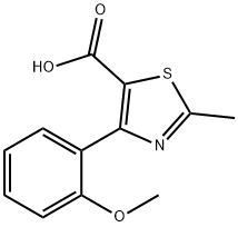 4-(2-METHOXYPHENYL)-2-METHYL-5-THIAZOLECARBOXYLIC ACID Structure