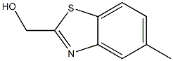(5-甲基-1,3-苯并噻唑-2-基)甲醇 结构式