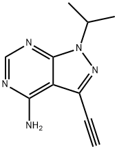3-Ethynyl-1-(1-methylethyl)-1H-pyrazolo[3,4-d]pyrimidin-4-amine Structure