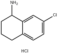 7-CHLORO-1,2,3,4-TETRAHYDRO-NAPHTHALEN-1-YLAMINE HYDROCHLORIDE Structure