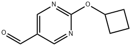 2-Cyclobutoxypyrimidine-5-carbaldehyde Struktur