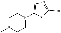 2-Bromo-5-(N-methylpiperazin-1-yl)thiazole 结构式