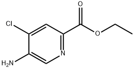 ethyl 5-amino-4-chloropicolinate 结构式