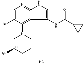 (R)-N-(4-(3-aminopiperidin-1-yl)-5-bromo-1H-pyrrolo[2,3-b]pyridin-3-yl)cyclopropanecarboxamide|GDC0575 HYDROCHLORIDE