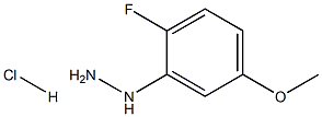 2-FLUORO-5-METHOXYPHENYLHYDRAZINE HCL,1198283-29-2,结构式