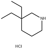 3,3-Diethylpiperidine hydrochloride Structure