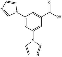 3,5-二(1H-咪唑-1-基)苯甲酸, 1199574-21-4, 结构式