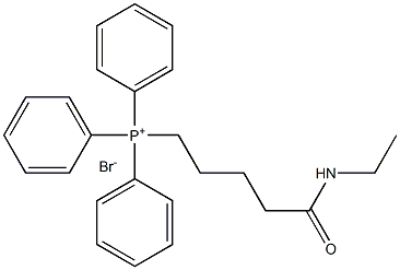 (5-(ethylamino)-5-oxopentyl)triphenylphosphonium bromide Structure
