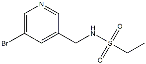 N-((5-bromopyridin-3-yl)methyl)ethanesulfonamide Struktur