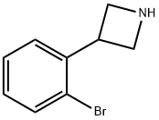 3-(2-溴苯基)氮杂环丁烷, 1203685-80-6, 结构式