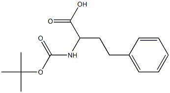 3-((TERT-ブチルトキシカルボニル)アミノ)-4-フェニルブタン酸 化学構造式