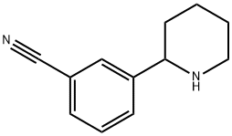 3-(piperidin-2-yl)benzonitrile,1203798-00-8,结构式