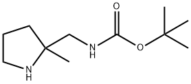 (2-Methyl-pyrrolidin-2-ylmethyl)-carbamic acid tert-butyl ester,1205749-10-5,结构式