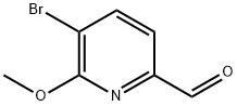 5-Bromo-6-methoxy-pyridine-2-carbaldehyde Structure