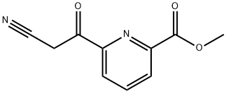 3-Oxo-3-(6'-methoxylcarbonylpyridin-2-yl)propanenitrile Structure