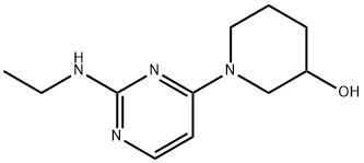 1-(2-Ethylamino-pyrimidin-4-yl)-piperidin-3-ol Structure