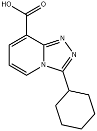 3-Cyclohexyl-[1,2,4]triazolo[4,3-a]pyridine-8-carboxylic acid Structure
