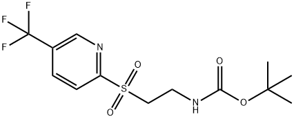 1,1-dimethylethyl (2-{[5-(trifluoromethyl)-2-pyridyl]sulfonyl}ethyl)carbamate Struktur