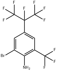 2-溴-4-(全氟丙烷-2-基)-6-(三氟甲基)苯胺, 1207314-86-0, 结构式