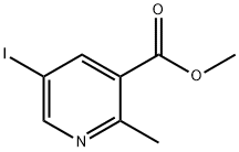 methyl 5-iodo-2-methylnicotinate Struktur