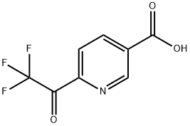 6-(2,2,2-TRIFLUOROACETYL)NICOTINIC ACID,1211535-98-6,结构式