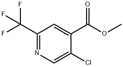 4-Pyridinecarboxylic acid, 5-chloro-2-(trifluoromethyl)-, methyl ester, 1211592-60-7, 结构式