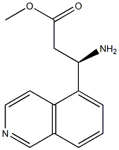 METHYL (3R)-3-AMINO-3-(5-ISOQUINOLYL)PROPANOATE Structure