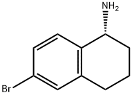 (1R)-6-BROMO-1,2,3,4-TETRAHYDRONAPHTHALEN-1-AMINE Structure