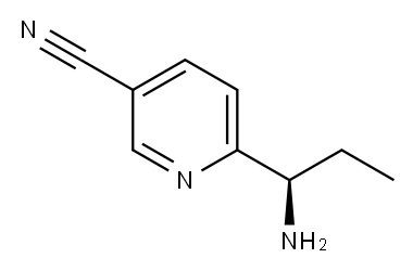 (R)-6-(1-aminopropyl)nicotinonitrile Structure
