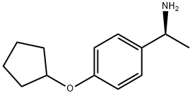 (1S)-1-(4-CYCLOPENTYLOXYPHENYL)ETHYLAMINE Structure