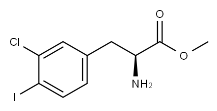 METHYL (2S)-2-AMINO-3-(3-CHLORO-4-IODOPHENYL)PROPANOATE Structure