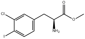 METHYL (2S)-2-AMINO-3-(3-CHLORO-4-IODOPHENYL)PROPANOATE Structure