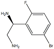 (1S)-1-(5-BROMO-2-FLUOROPHENYL)ETHANE-1,2-DIAMINE Structure