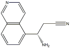 (3S)-3-AMINO-3-(5-ISOQUINOLYL)PROPANENITRILE Struktur