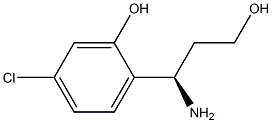 2-((1R)-1-AMINO-3-HYDROXYPROPYL)-5-CHLOROPHENOL Structure