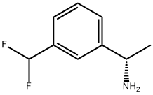 (ΑS)-3-(二氟甲基)-Α-甲基苯甲胺, 1213599-53-1, 结构式