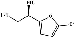 (1R)-1-(5-BROMO(2-FURYL))ETHANE-1,2-DIAMINE 结构式